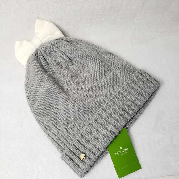 kate spade Accessories - Kate Spade Bow Beanie